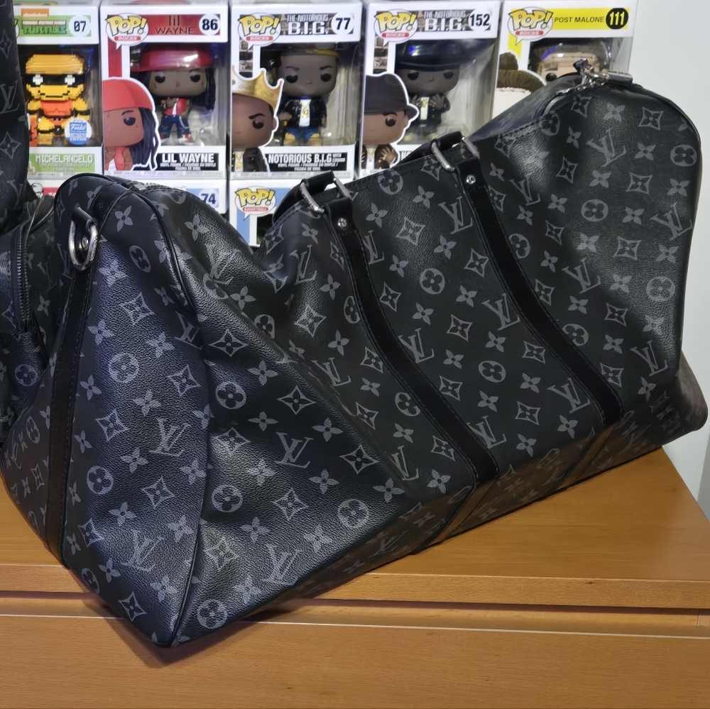 Louis Vuitton Black Monogram Men's Backpack And Duffle